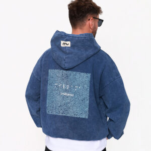 BLUZA "THE MESSAGE" - DENIM BLUE