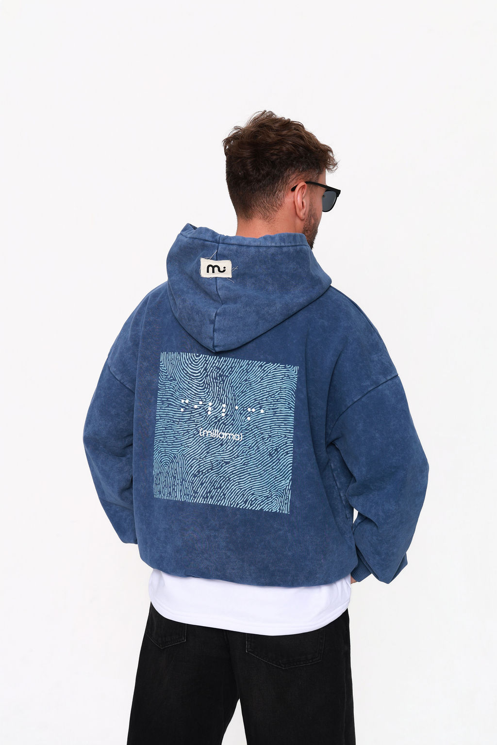 BLUZA "THE MESSAGE" - DENIM BLUE