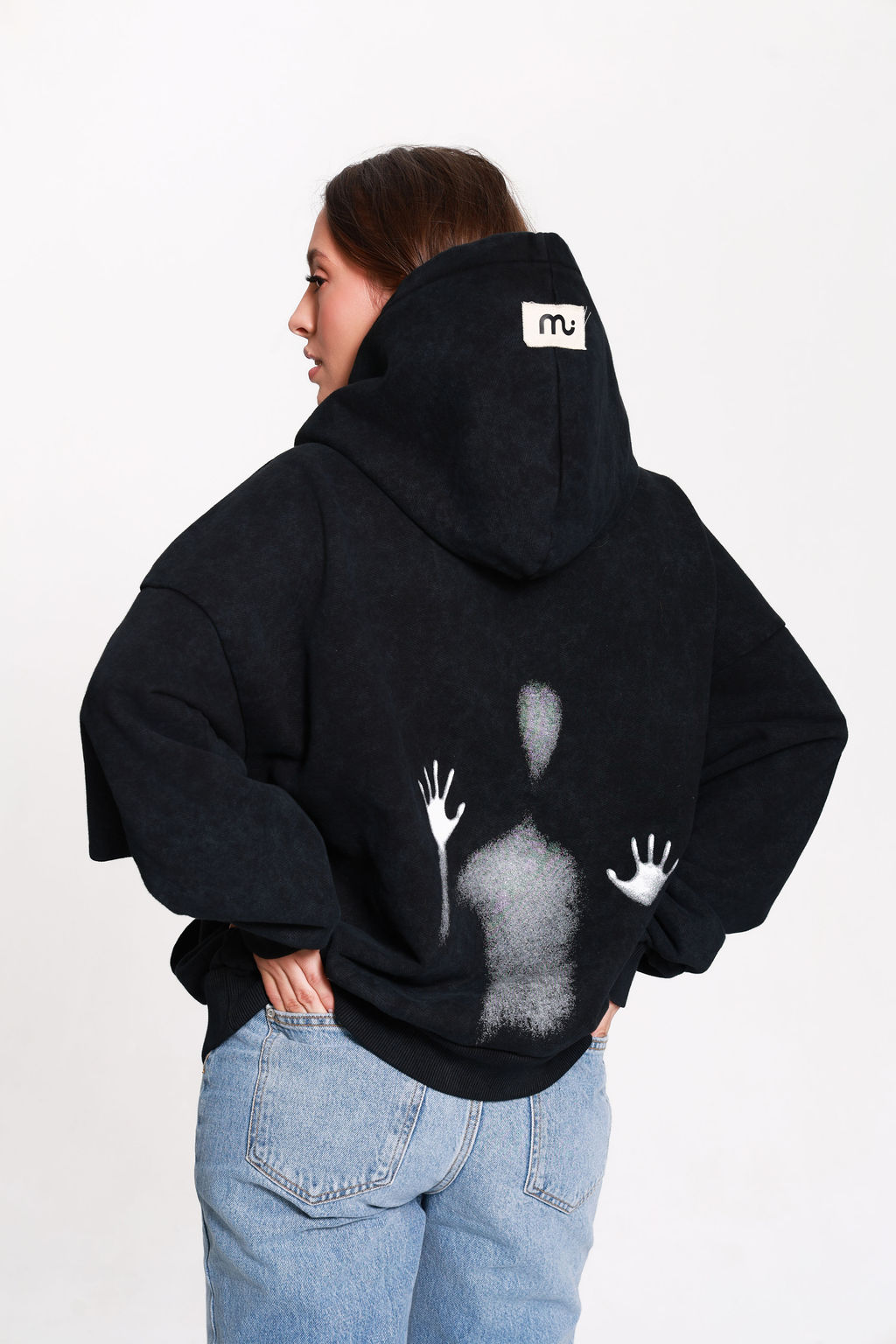 BLUZA "THE TRACE" - WASHED BLACK