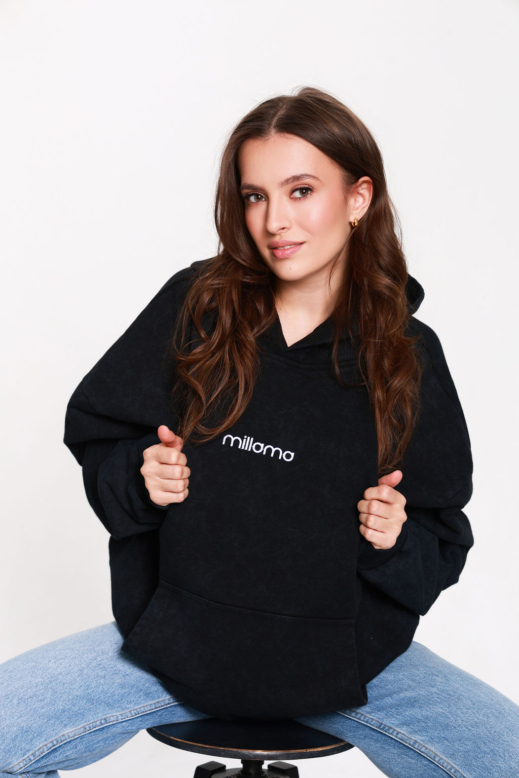 BLUZA "THE TRACE" - WASHED BLACK